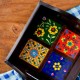 Indune Wooden and Ceramic Tile Tray Wood-ceramic-serving-tray
