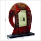 Wooden Elephant Photo Frame with Stand - Unsophisticated Red Wooden Elephant Photo Frame with Stand - Unsophisticated Red