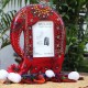 Wooden Elephant Photo Frame with Stand - Unsophisticated Red Wooden Elephant Photo Frame with Stand - Unsophisticated Red