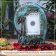 Wooden Elephant Photo Frame with Stand - Unsophisticated Rustic Blue Wooden Elephant Photo Frame with Stand - Unsophisticated Rustic Blue