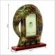 Wooden Elephant Photo Frame with Stand - Unsophisticated Rough Cream-Grey Wooden Elephant Photo Frame with Stand - Unsophisticated Rough Cream-Grey