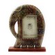 Wooden Elephant Photo Frame with Stand - Unsophisticated Rough Cream-Grey Wooden Elephant Photo Frame with Stand - Unsophisticated Rough Cream-Grey