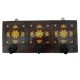 Wooden Tripple Hook With Ceramic Tile (Mix-Assorted Colours)