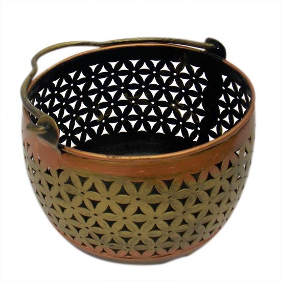 Iron Pefrated Basket ( Set Of Three )