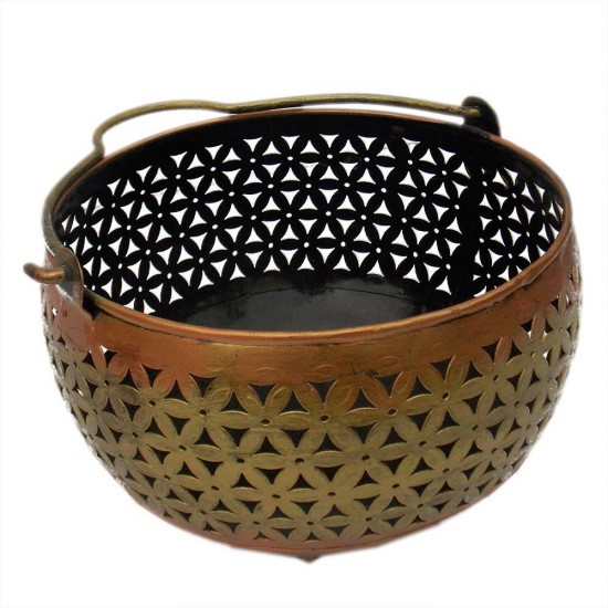 Iron Perforated Basket Dia 8 Inch