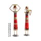 Tribal Women at Farm - Red (Set of Two) Tribal Women at Farm - Red (Set of Two)