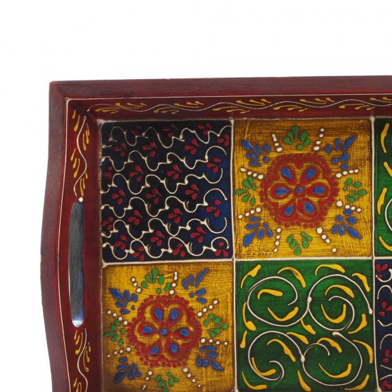Hand Painted Wooden Serving Tray Hand Painted Wooden Serving Tray