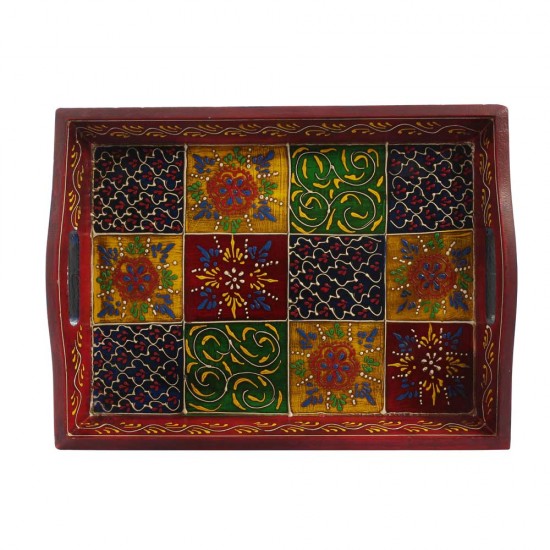 Hand Painted Wooden Serving Tray