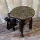 Wooden Elephant Embossed Brass Art Wooden Elephant Embossed Brass Art