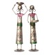 Tribal Women at Farm - Silver Colour, Set of Two, Iron Tribal Women at Farm - Silver Colour, Set of Two, Iron