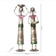 Tribal Women at Farm - Silver Colour, Set of Two, Iron Tribal Women at Farm - Silver Colour, Set of Two, Iron