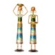 Tribal Women at Farm - Blue (Set of Two)