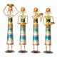 Tribal Women at Farm - Blue, Set of Four Tribal Women at Farm - Blue, Set of Four