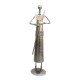 Tribal Women at Farm - Tealight Candle Holder, Iron, ht 13 Inch Chrome (Set of Four) Tribal Women at Farm - Tealight Candle Holder, Iron, ht 13 Inch Chrome (Set of Four)