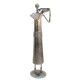 Tribal Women at Farm - Tealight Candle Holder ht 13 Inch Chrome (Set of Two) Tribal Women at Farm - Tealight Candle Holder ht 13 Inch Chrome (Set of Two)