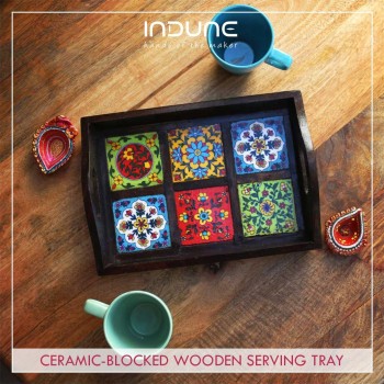 Wood-ceramic-serving-tray