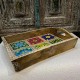 Ceramic Tile -Blocked Wooden Serving Tray (6 Tile , 8 x 12 Inches)