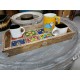 Ceramic Tile -Blocked Wooden Serving Tray (8 Tile , 8 x 15 Inches) Ceramic Tile -Blocked Wooden Serving Tray (8 Tile , 8 x 15 Inches)
