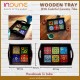multicolored wooden trat with ceramic tiles wood-serving-tray