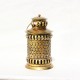 Iron Gajra Lantern - Antique Golden 11 Inch with Bracket for Hanging