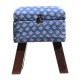 Wooden Cushioned Stool with Box Wooden Cushioned Stool with Box