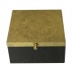 Embossed Brass Art Tea Coaster- Set of 6 in a Box. Embossed Brass Art Tea Coaster- Set of 6 in a Box.