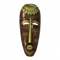 Wall hanging - Tribal Man Metal Face Mask 