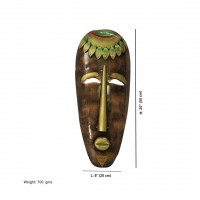 Wall hanging - Tribal Man Metal Face Mask 