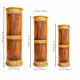 Wooden Umbrella Stand/ Cylindrical Planter with Brass art height 21 inches