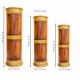 Wooden Umbrella Stand/ Cylindrical Planter with Brass art height 21 inches Wooden Umbrella Stand/ Cylindrical Planter with Brass art height 21 inches