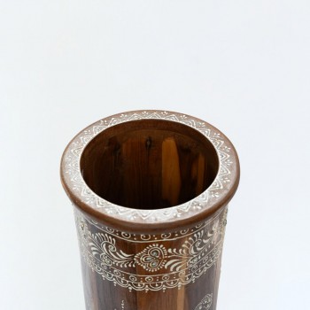 Hand painted wooden umbrella stand 21 Inches Hand painted wooden umbrella stand 21 Inches