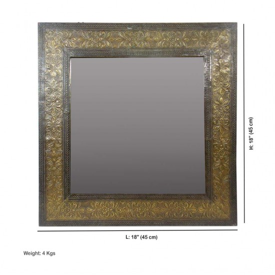 Brass-art Square Mirror 