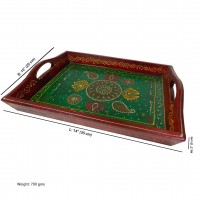 Traditional Handpainted Tray - Set of 2