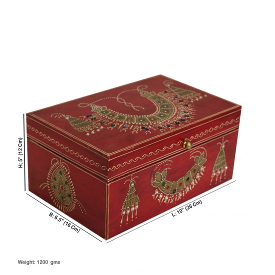 Royal Red Maharani Jewellery Box