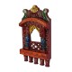 Traditional Painted Jharokha - 10 Inches