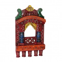 Traditional Painted Jharokha - 10 Inches