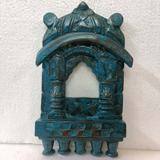 Distressed Blue Jharokha - 10 Inches Distressed Blue Jharokha - 10 Inches