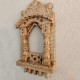 Traditional Painted Jharokha - 16" , Distressed White Traditional Painted Jharokha - 16" , Distressed White