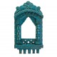 Traditional Painted Jharokha 16 Inches Distressed Blue