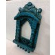Traditional Painted Jharokha 16 Inches Distressed Blue Traditional Painted Jharokha 16 Inches Distressed Blue