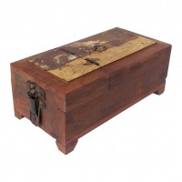 Distressed Hajjam (Barber) Box Handmade using Reclaimed Wood