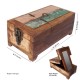 Distressed Hajjam (Barber) Box Handmade using Reclaimed Wood