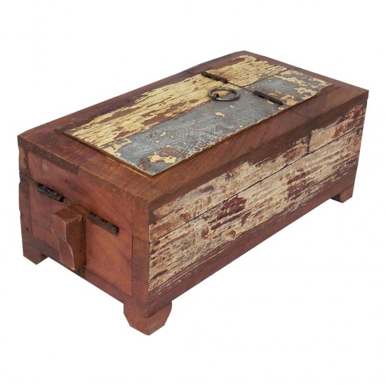 Distressed Hajjam (Barber) Box Handmade using Reclaimed Wood