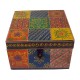 Hand Painted Box in Vibrant Colours & Floral Motifs