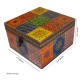 Hand Painted Box in Vibrant Colours & Floral Motifs