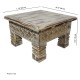 Distressed White Chowki/Bajot Distressed White Chowki/Bajot