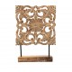 Carved Wooden Panel on Stand Carved Wooden Panel on Stand