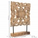 Carved Wooden Panel on Stand Carved Wooden Panel on Stand