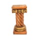 Antique Mettalic Twisted Rope Wooden Pillar height 18 Inch Antique Mettalic Twisted Rope Wooden Pillar height 18 Inch