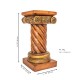 Antique Mettalic Twisted Rope Wooden Pillar height 18 Inch Antique Mettalic Twisted Rope Wooden Pillar height 18 Inch